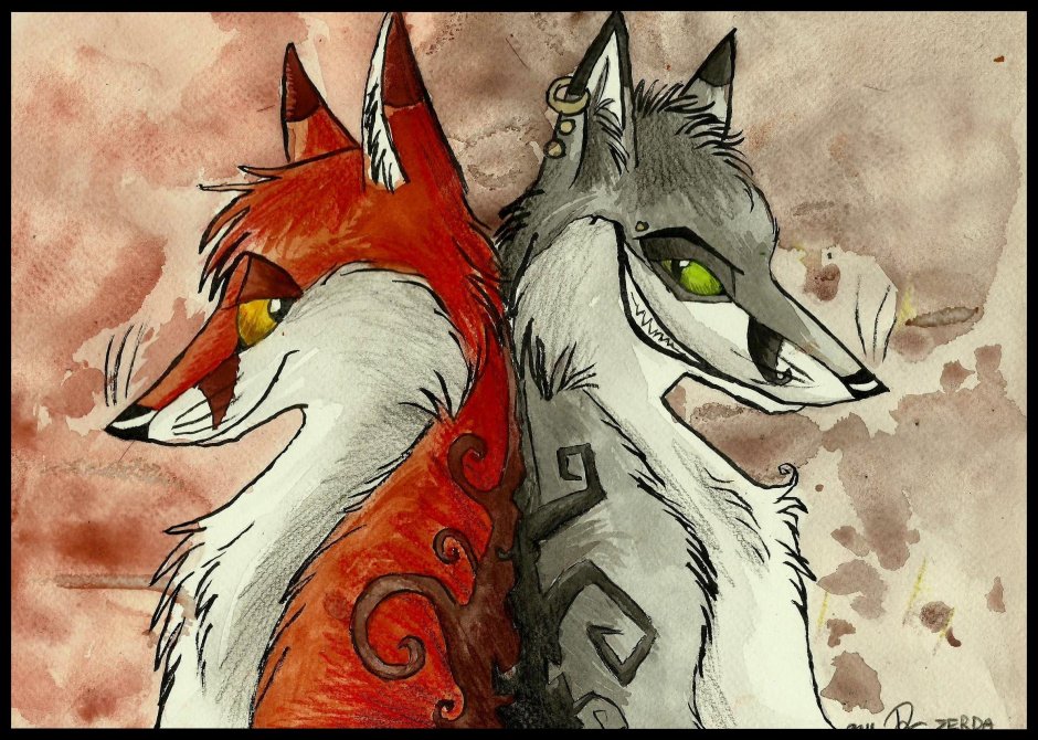 Волк любит одну волчицу