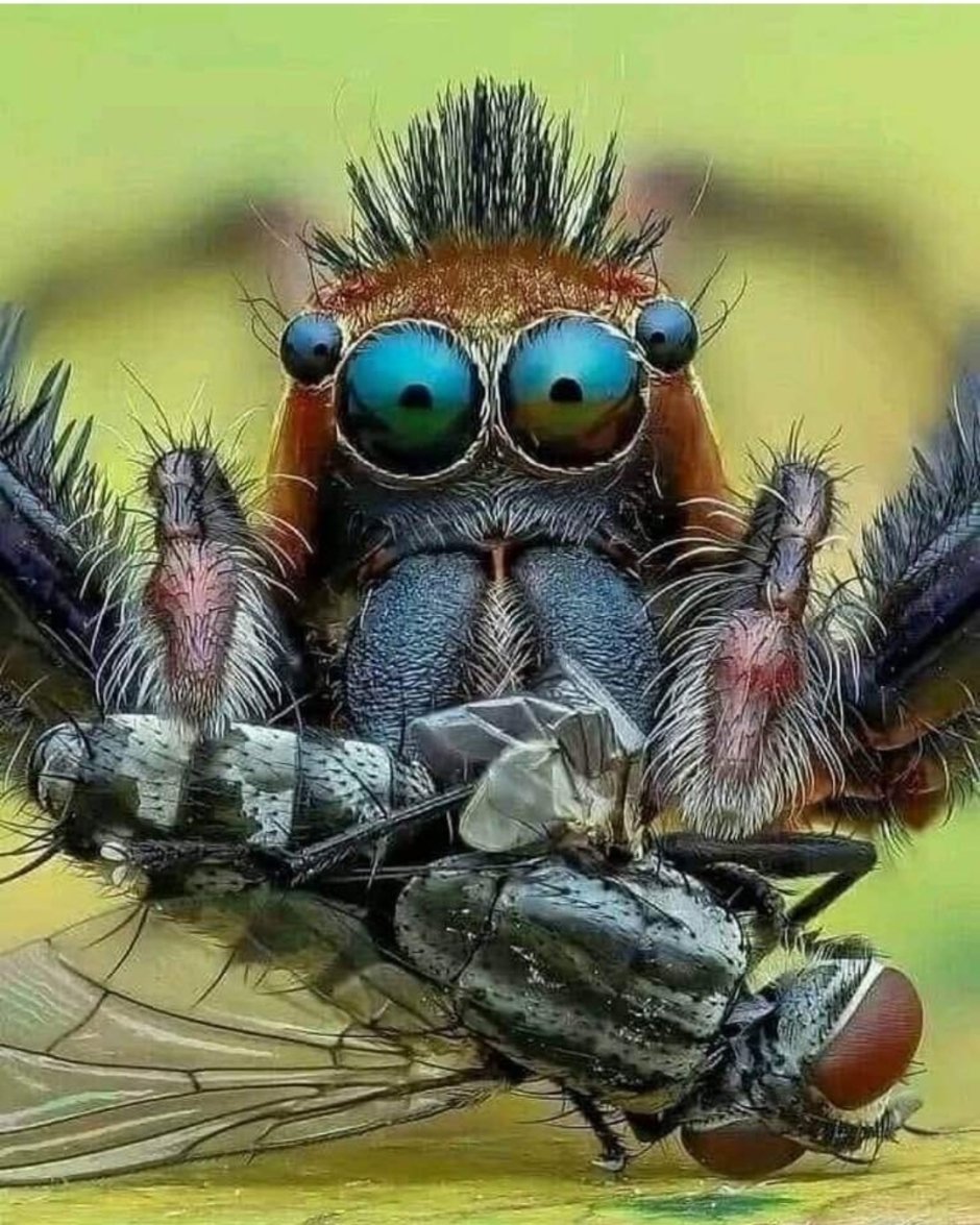 Муха Цокотуха паук