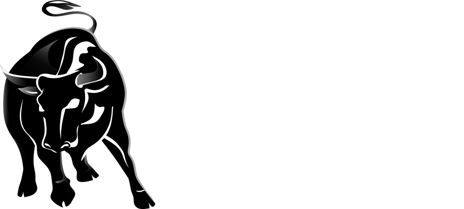 Бык 2021 на белом фоне