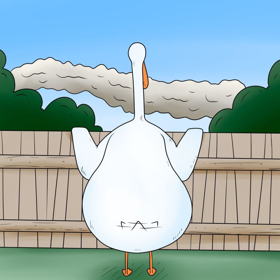 Untitled Goose game Гусь