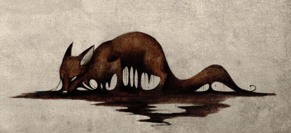 Лиса грустит