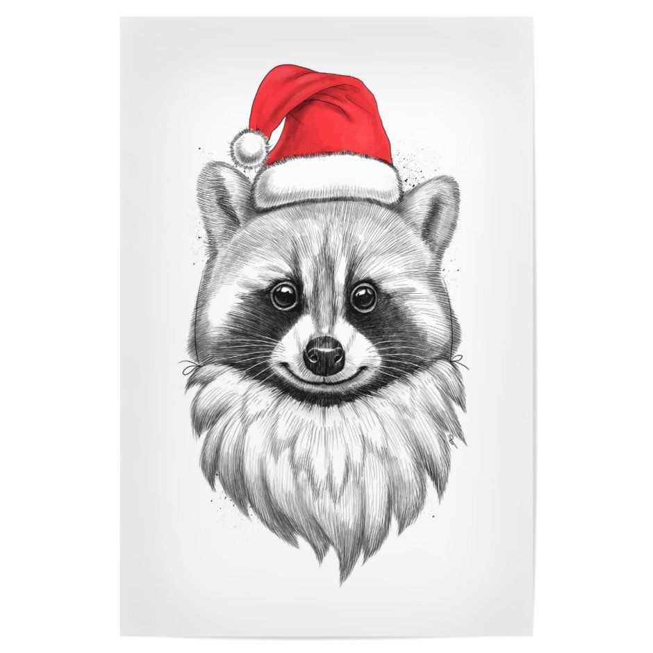 Новогодний енот
