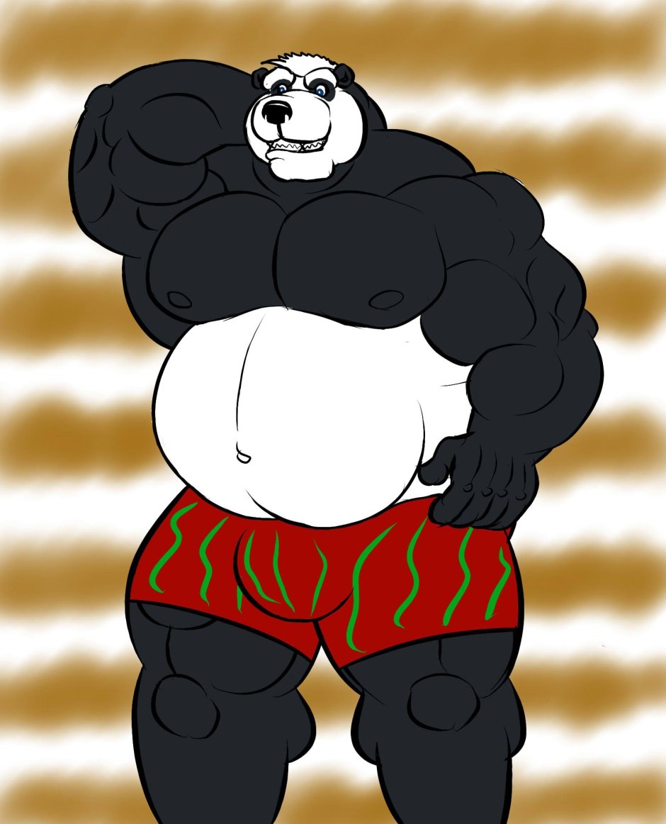 Fat furry Панда