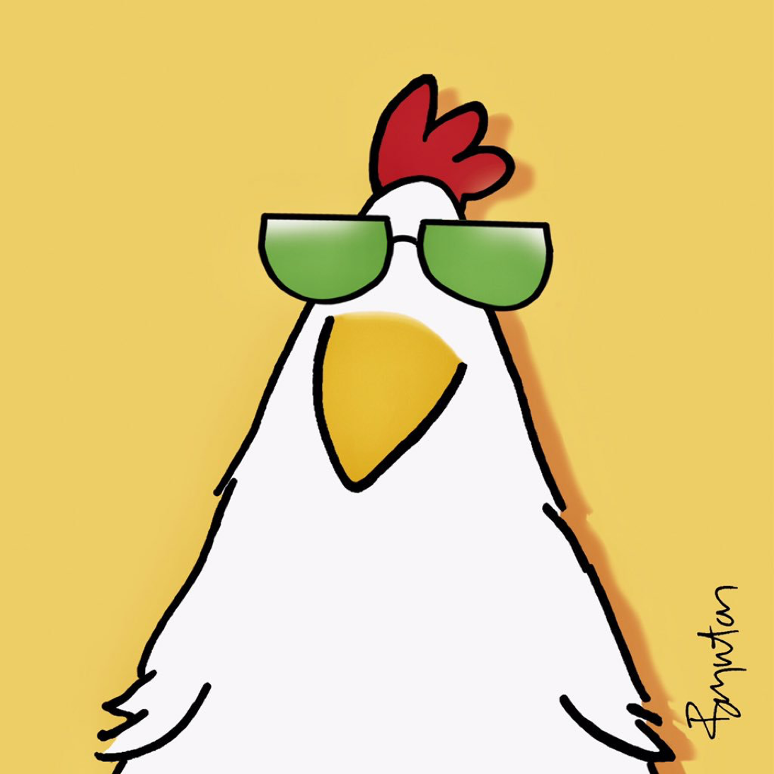 Курица легко и быстро. Веселая курица. Мультяшные курицы. Смешная курица рисунок. Смешная нарисованная курица.