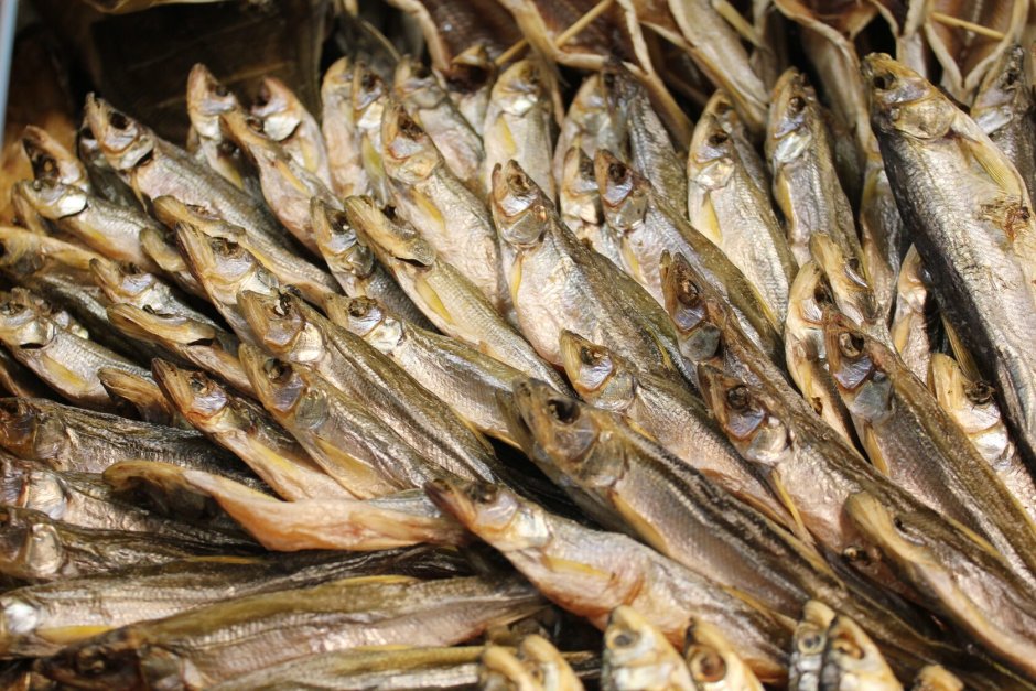 Корюшка рыба жареная