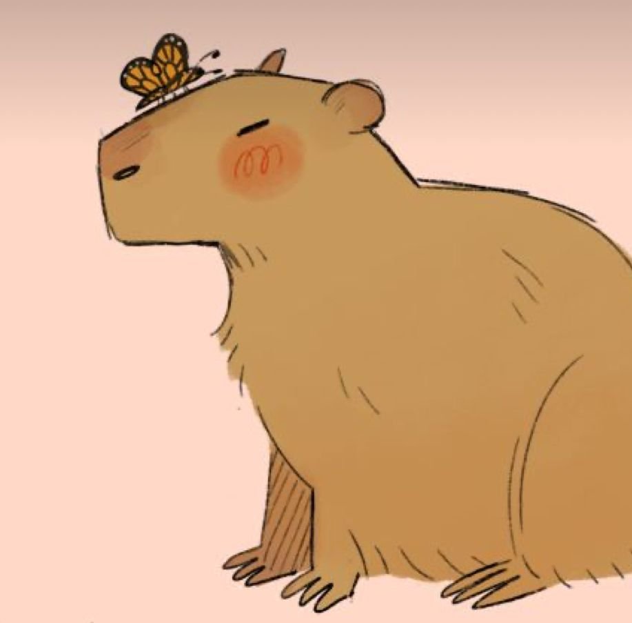 Капибара в костюме