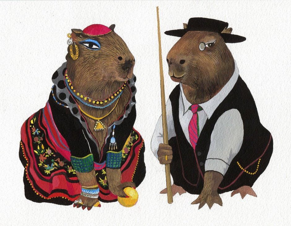 Капибара и морская Свинка