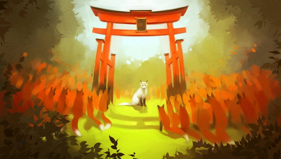 Храм Кицунэ арт