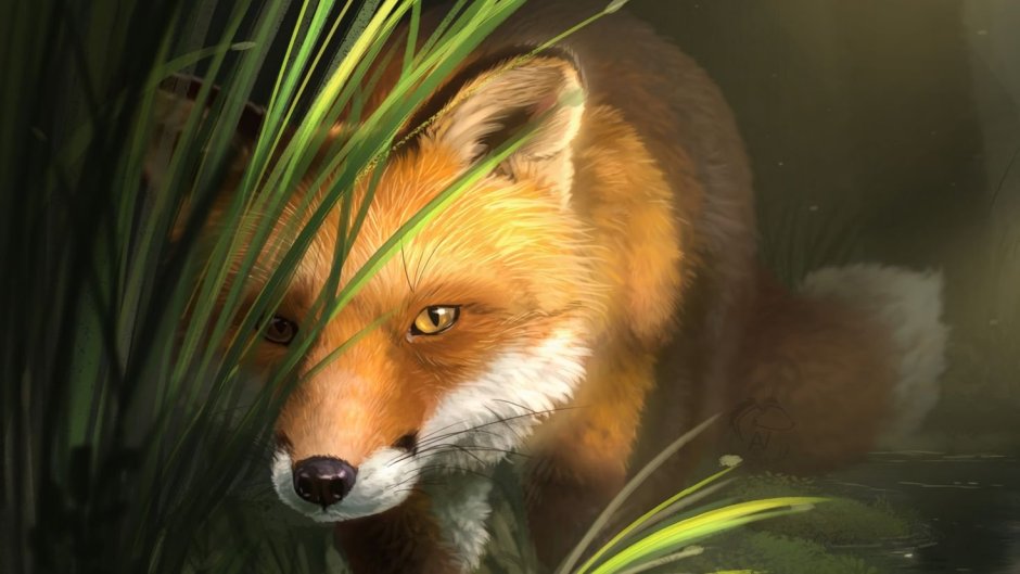 Картинки арт животные на рабочий стол