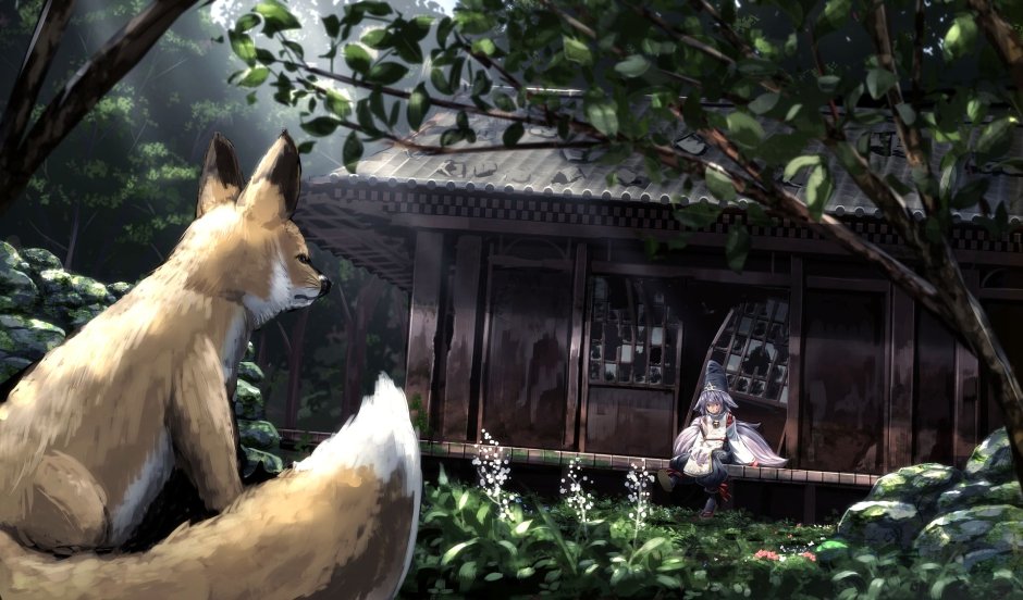 Аниме храм Кицунэ