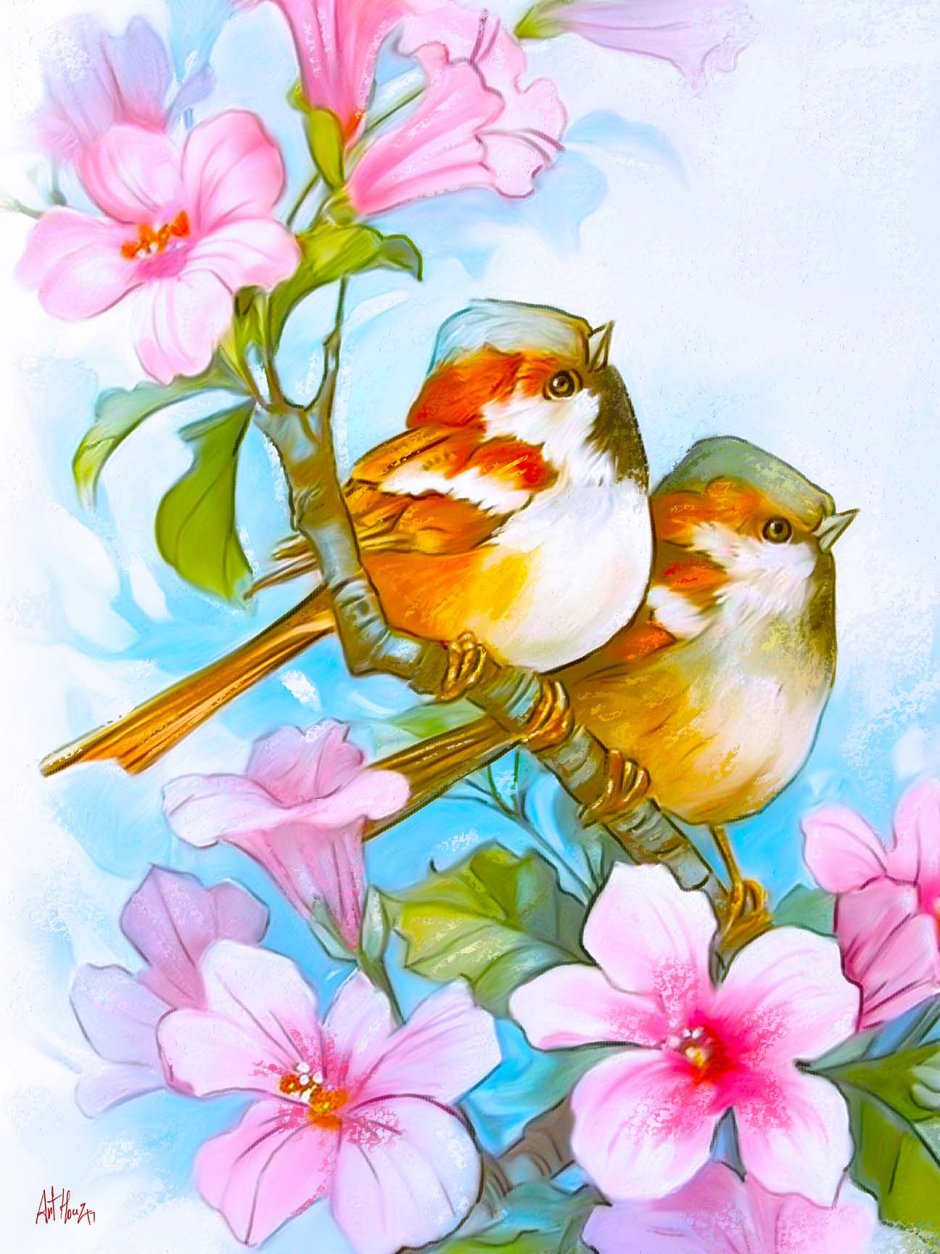 Carolyn Shores Wright. Пташки