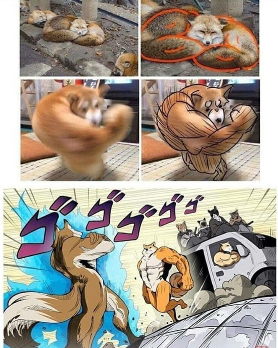 Лиса качок Мем