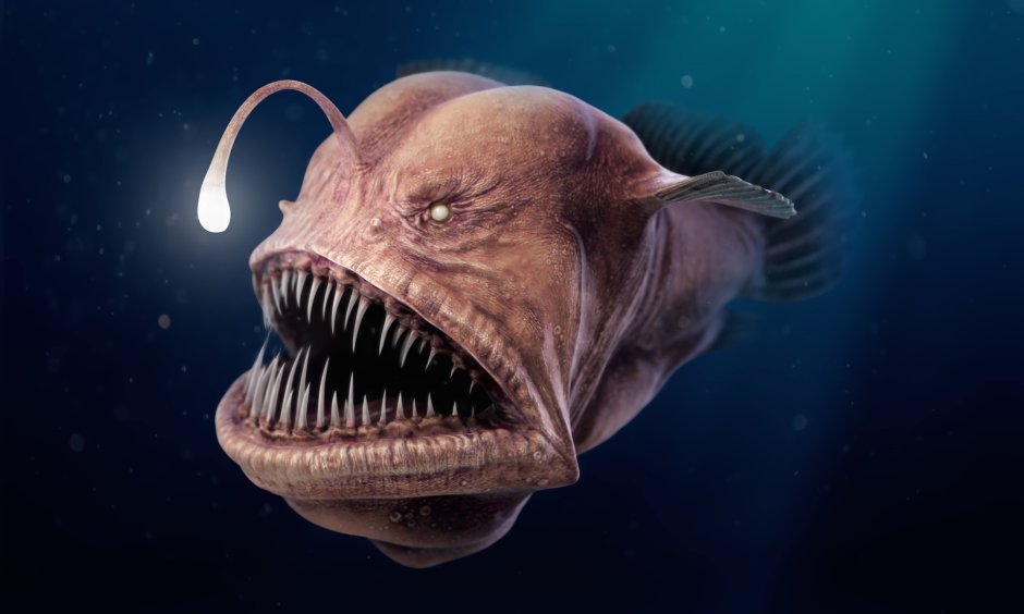 Длиннорогий Саблезуб (Anoplogaster cornuta)