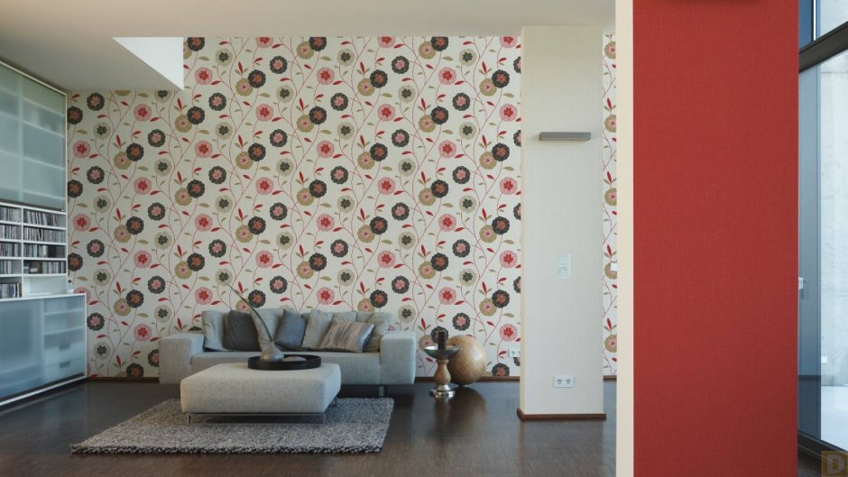 Разные обои в комнате