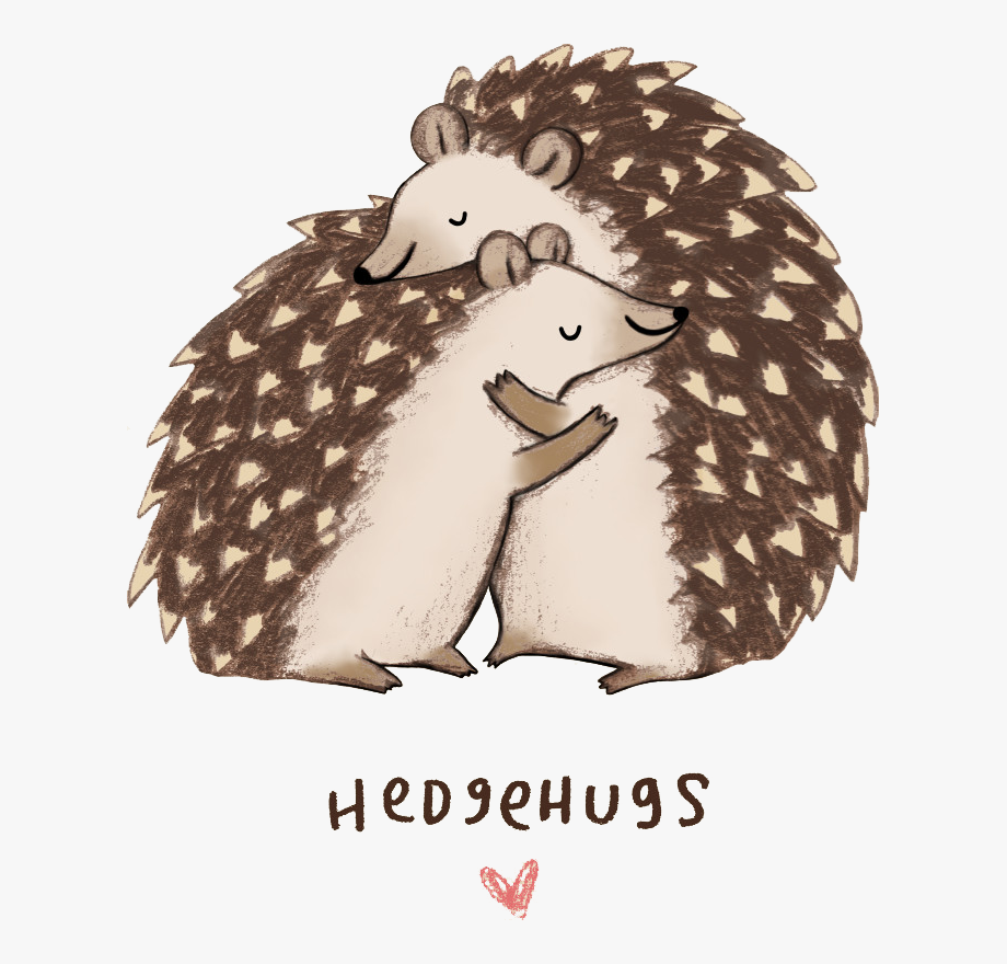 Ежик обнимает