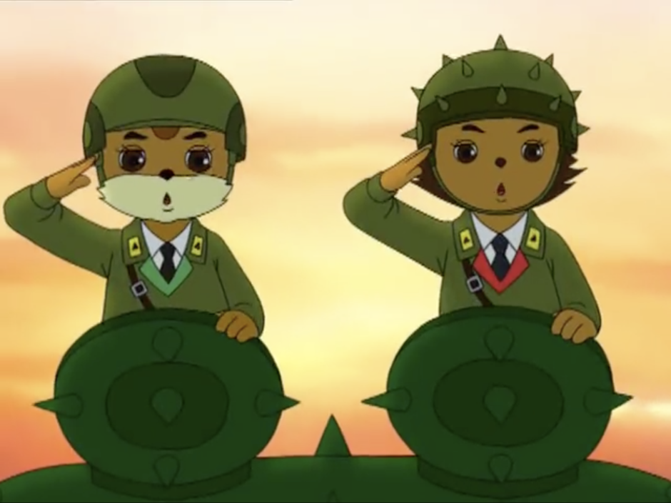 Мультсериала "бурундук и Ёжик"