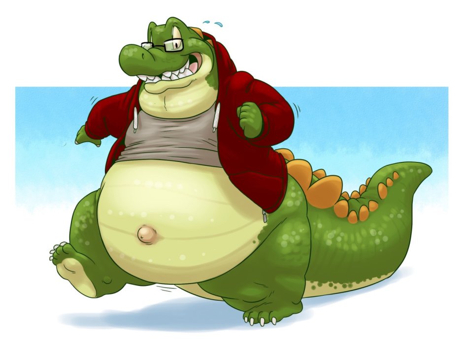 Fat крокодил furry