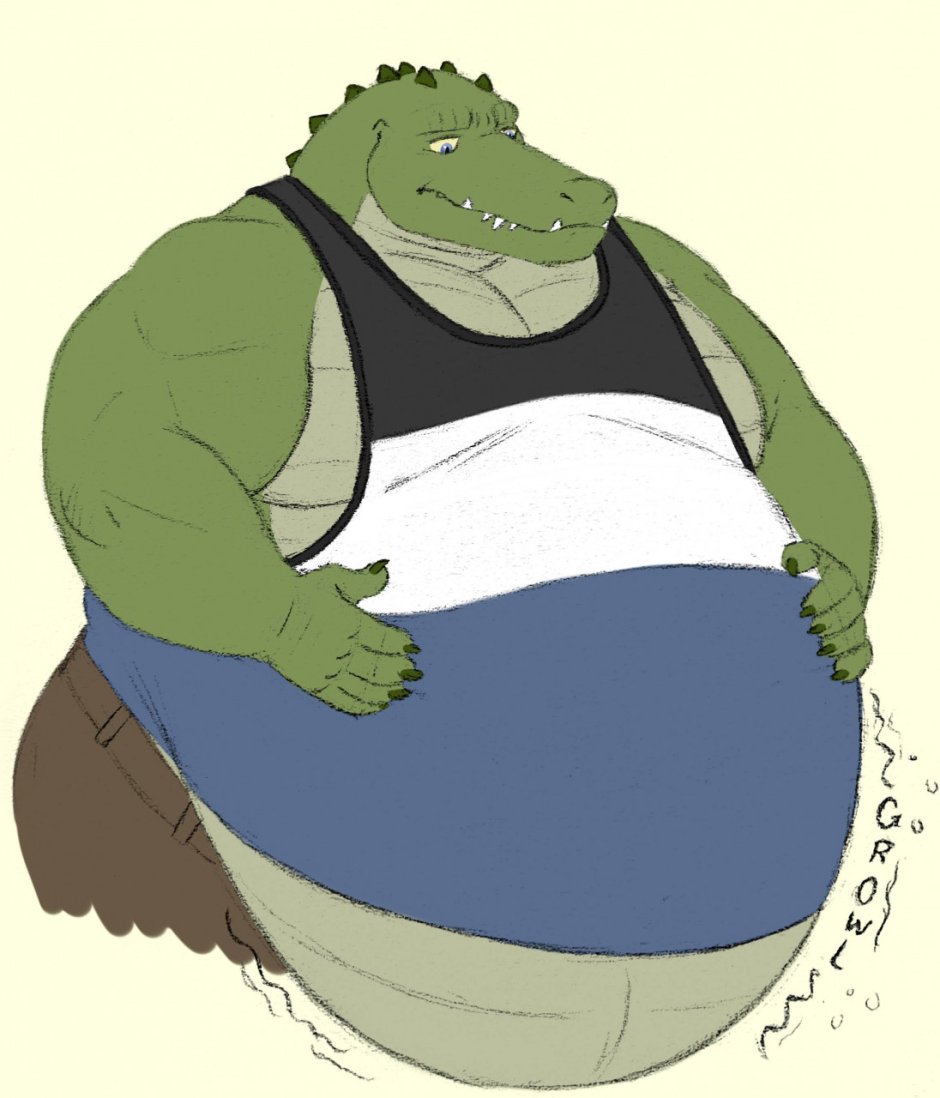 Fat крокодил furry