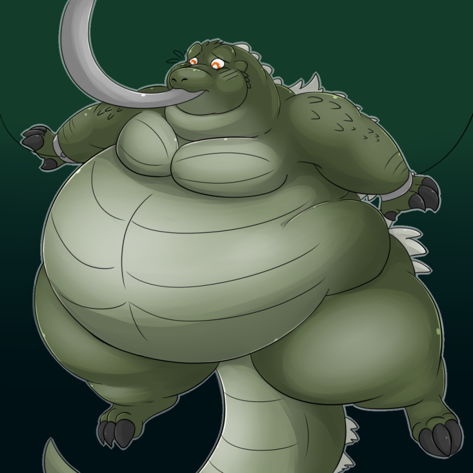 Толстый крокодил арт