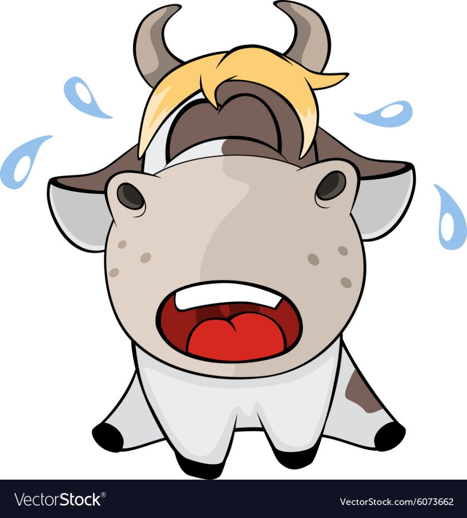 Корова кричит