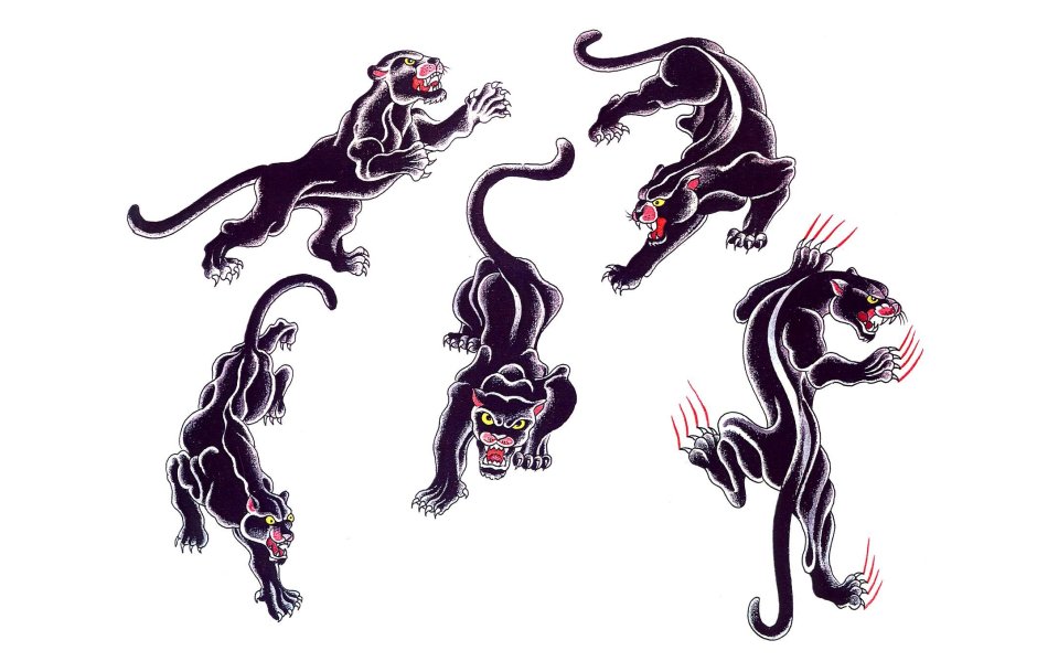 Пантера эскиз