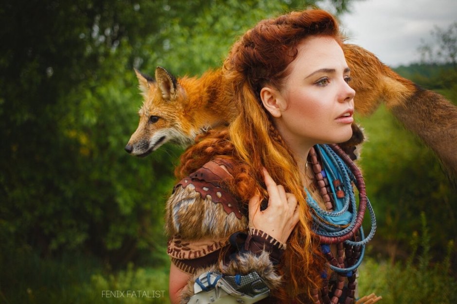 Фотосессия с волком
