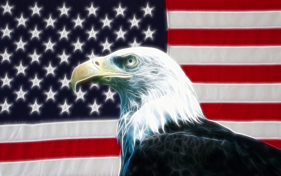 Флаг США С орлом