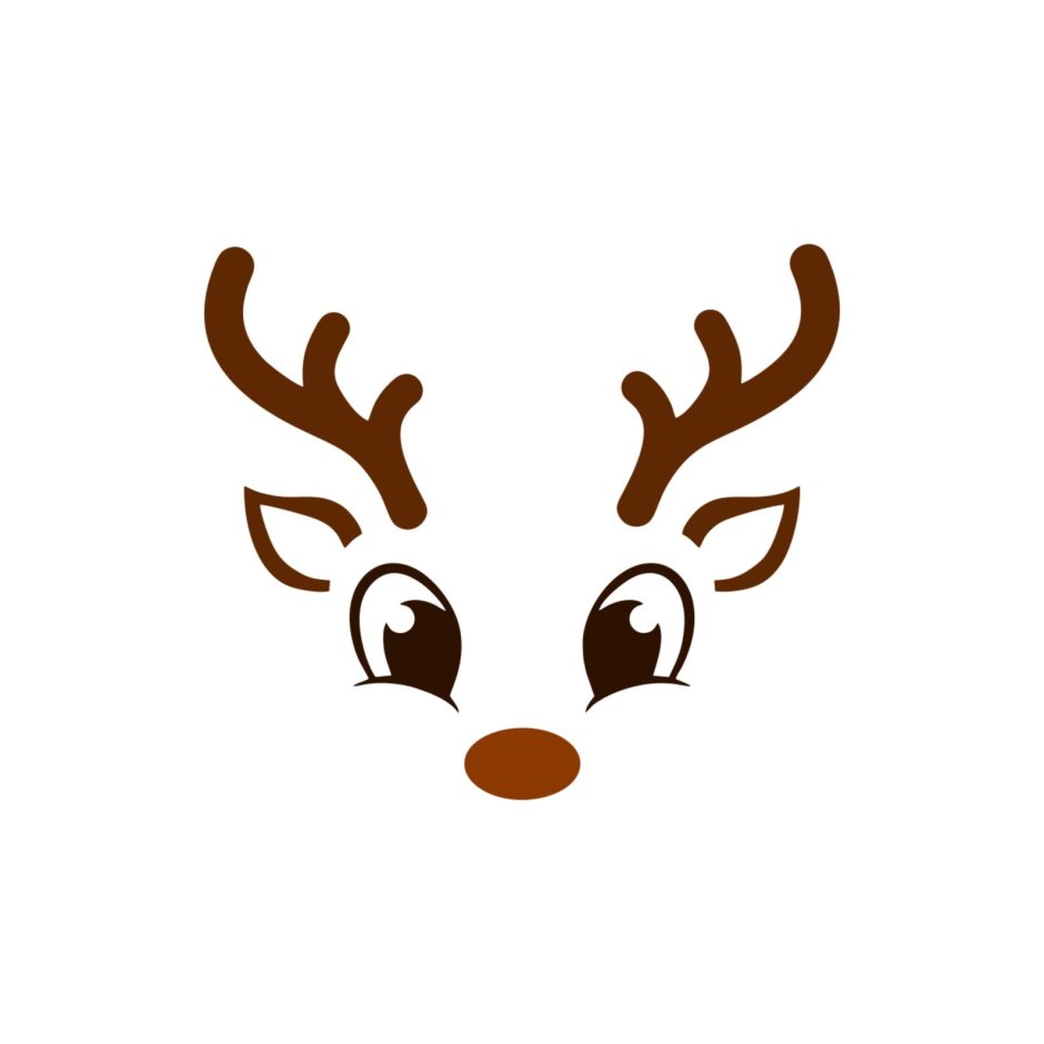 Рождественский олень svg
