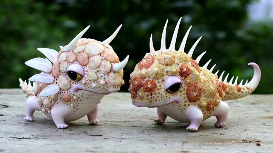 Фантастические существа из фарфора Ани Стасенко и славы Леонтьева