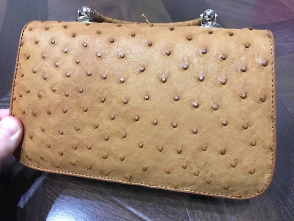 Кошелек из кожи страуса
