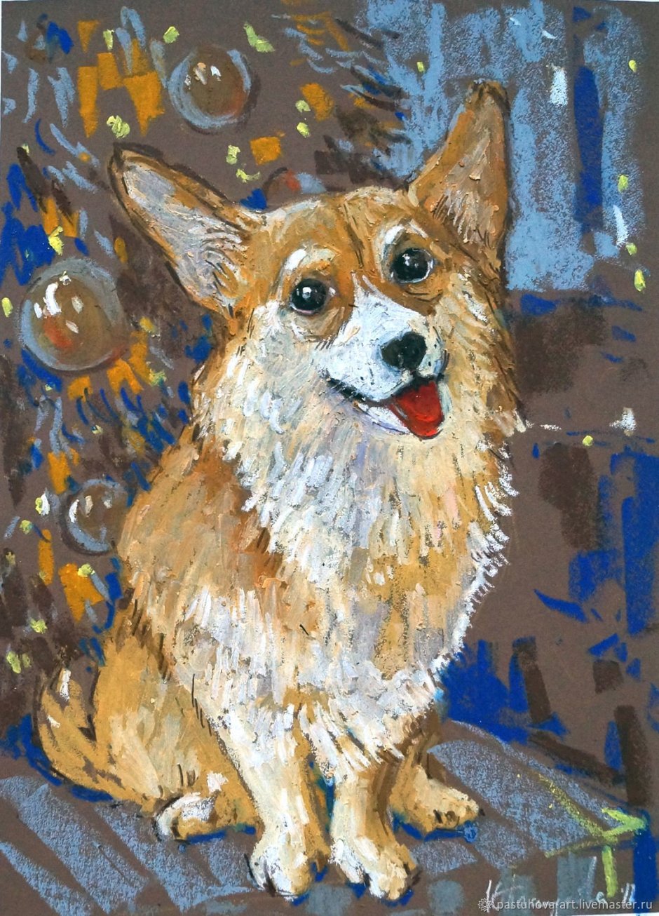 Корги живопись