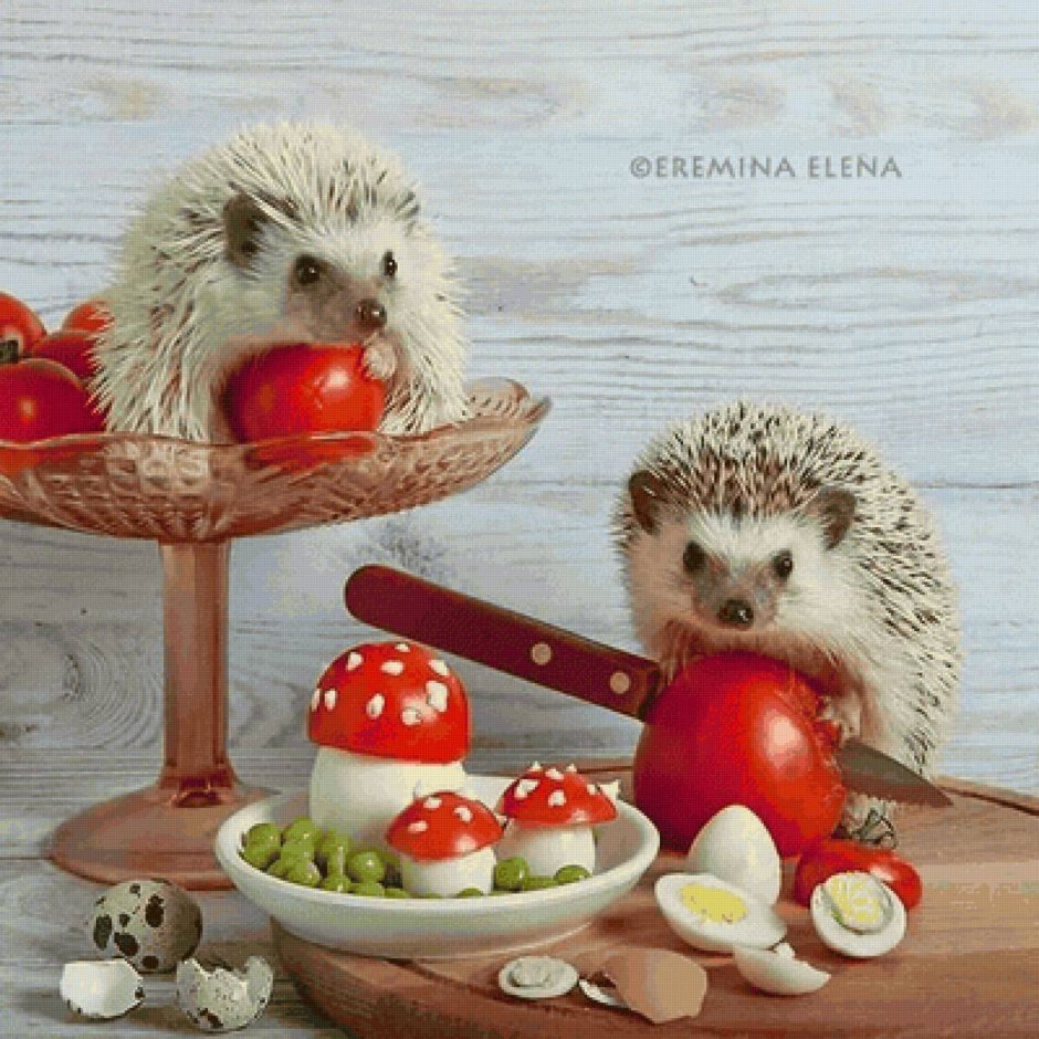 Ёжики Елены Ерёминой 2022