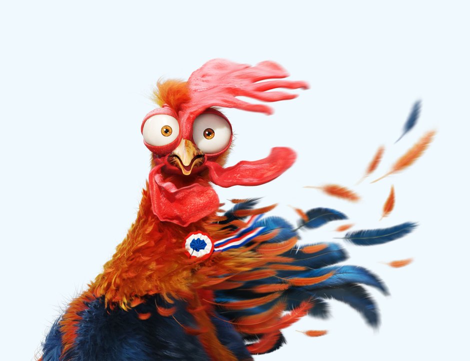 Петух с подворотами