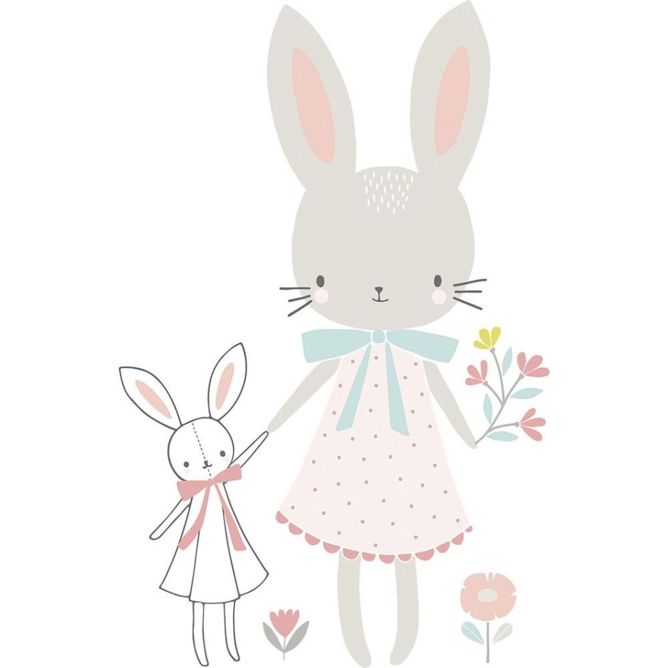 Кролик Пасха акварель