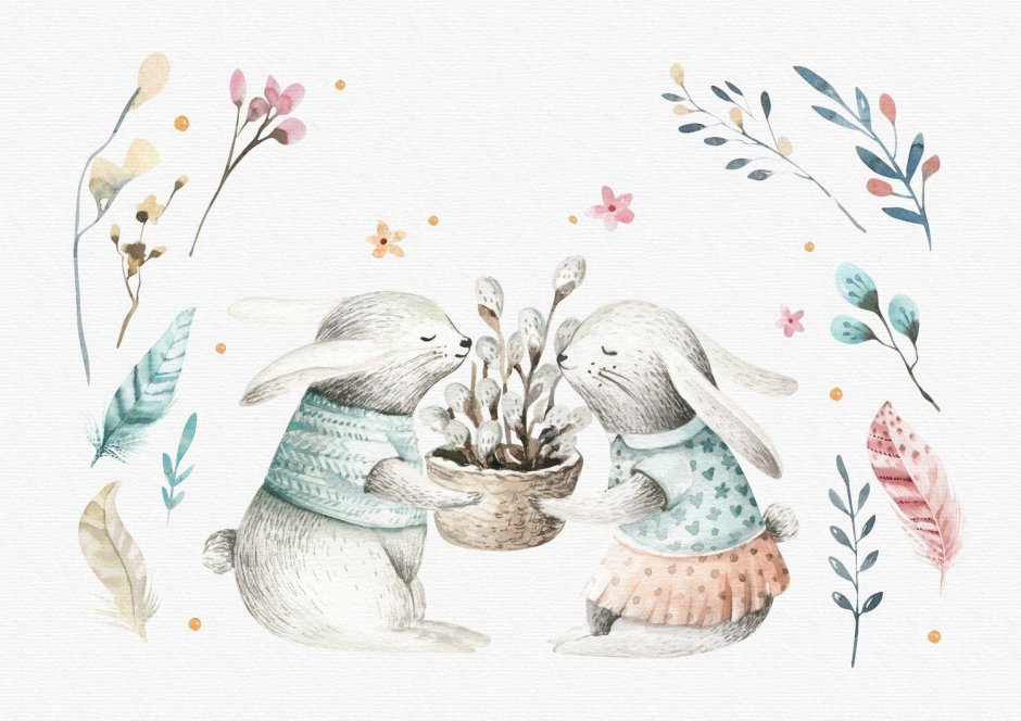 Милая Зайка иллюстрация