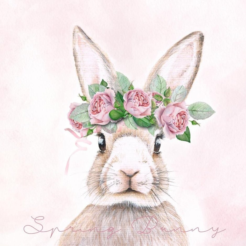 Заяц с цветочком