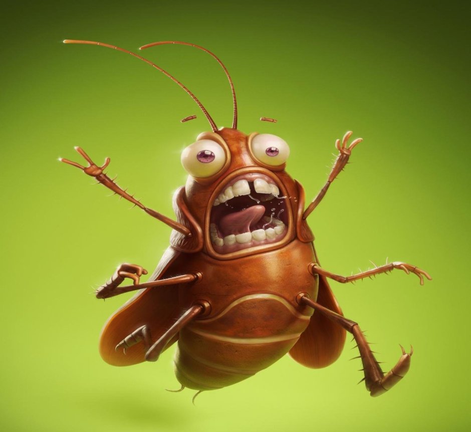 Смешной таракан