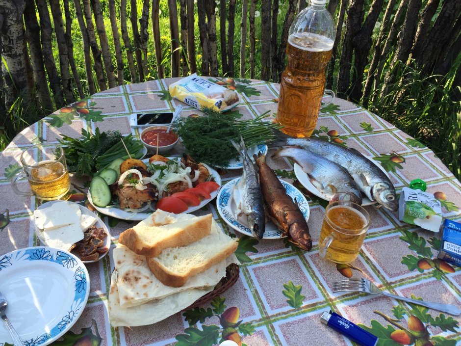 Омуль с пивом