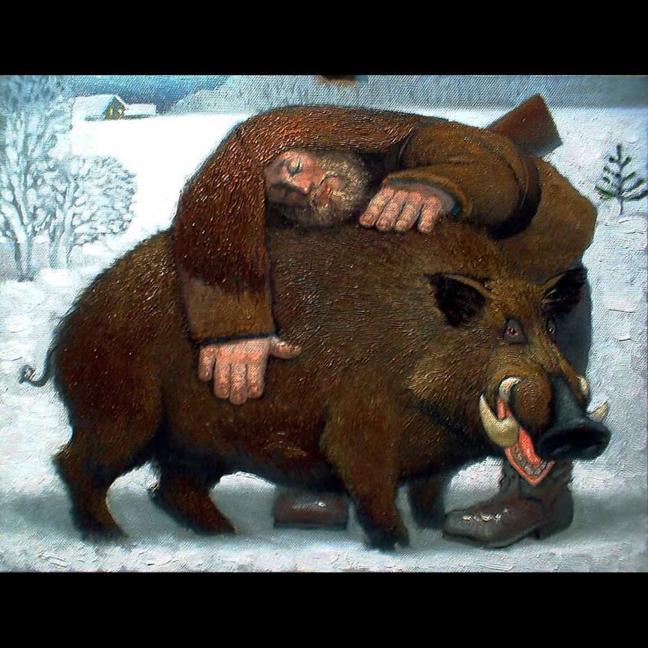 Андрей Мещанов удачная охота живопись