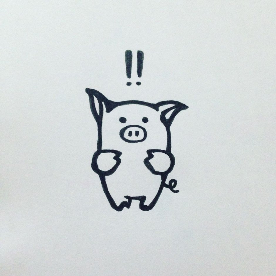 Свинья Минимализм