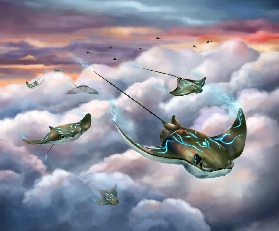 Летающий Скат арт