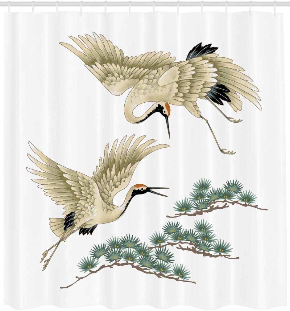 Япония птички гравюра