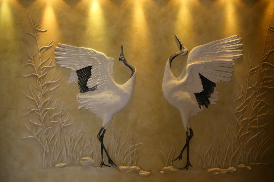 Панно японские Журавли