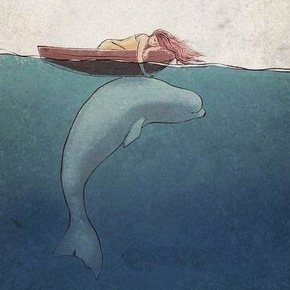 Олень на дне бассейна