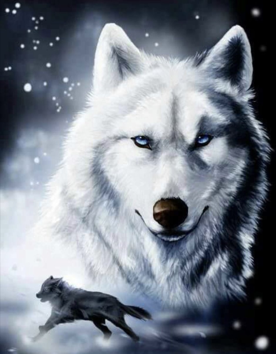 Анимированный волк