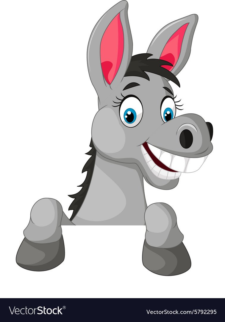 Маска ослика для детей