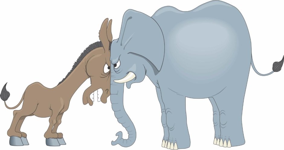 Слон и лошадь