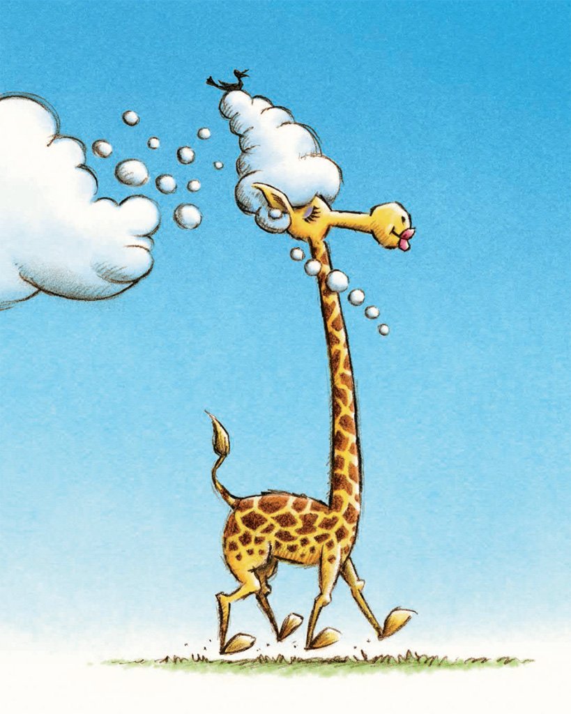 Жираф карикатура