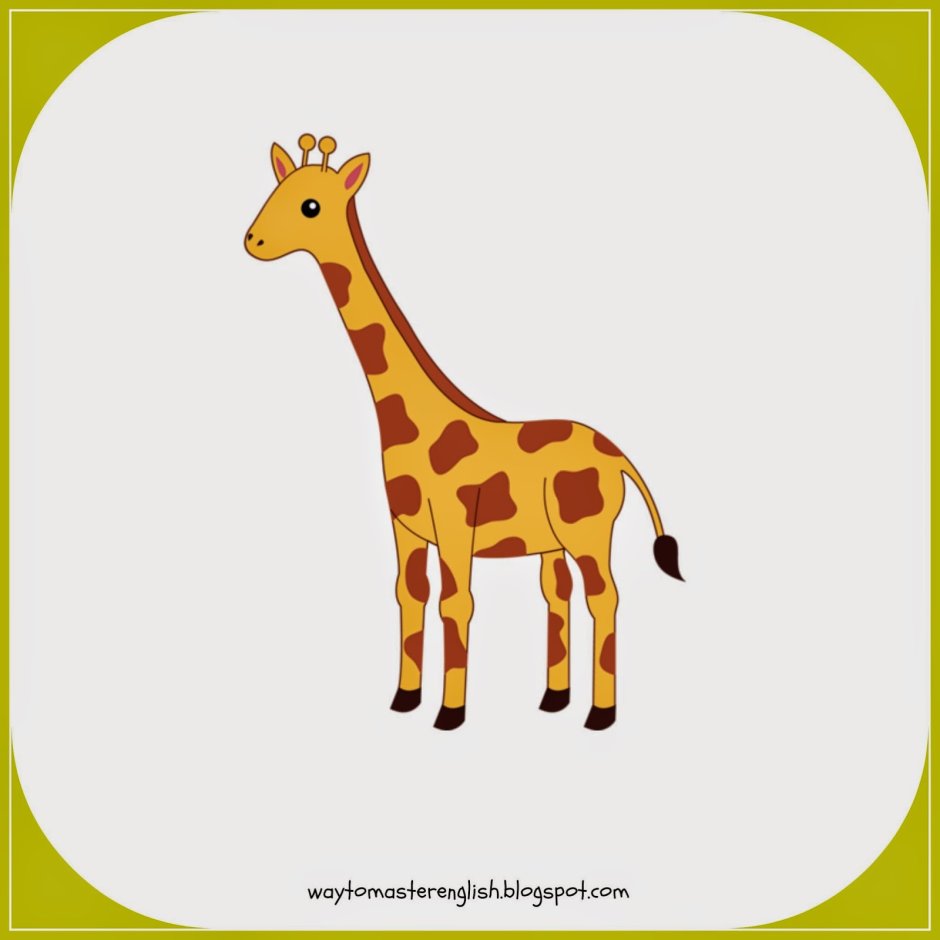 Карточка Жираф