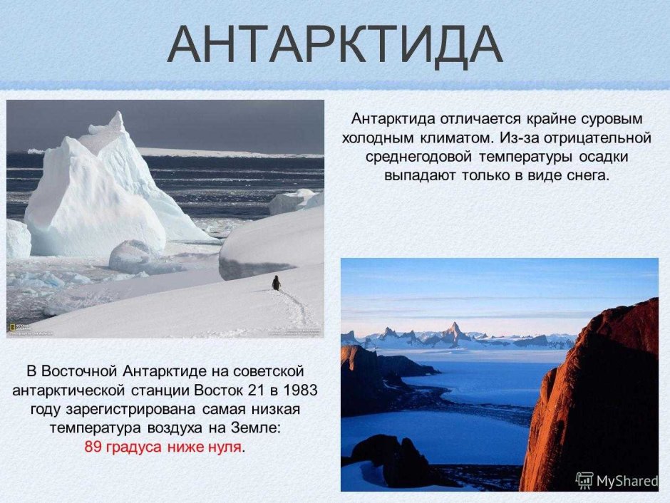 Интересное сообщение про Антарктиду